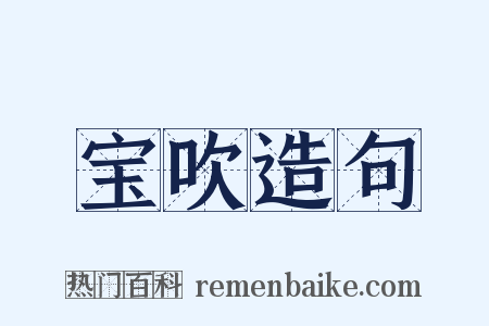 宝吹造句是什么意思的图片